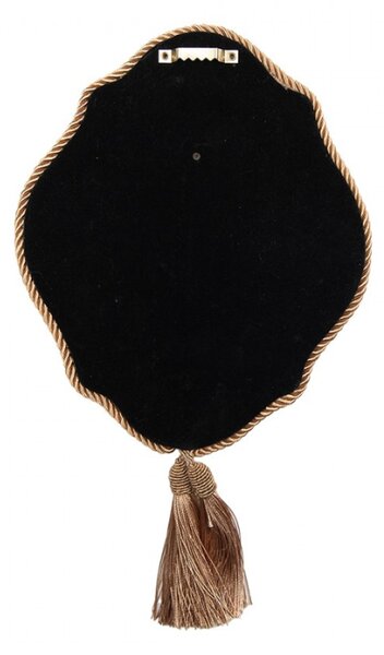 Béžové plastové zrcadlo – 19x3x22 cm