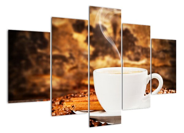 Šálek kávy, obrazy (150x105cm)