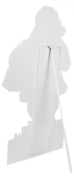 Červená kovová dekorativní figurka Santa Claus – 50x2x96 cm