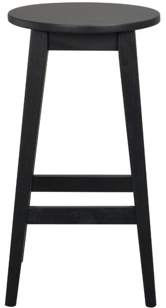 Černá dubová barová židle ROWICO AUSTIN 65 cm