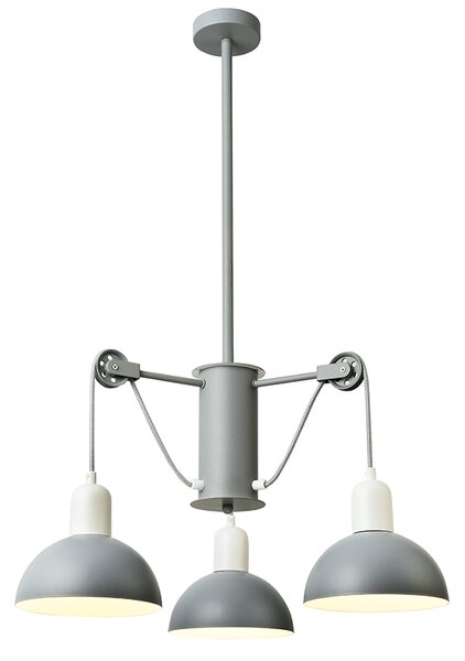 ACA DECOR Závěsné stropní svítidlo CEZANNE max. 3x60W/E14/230V/IP20, šedé