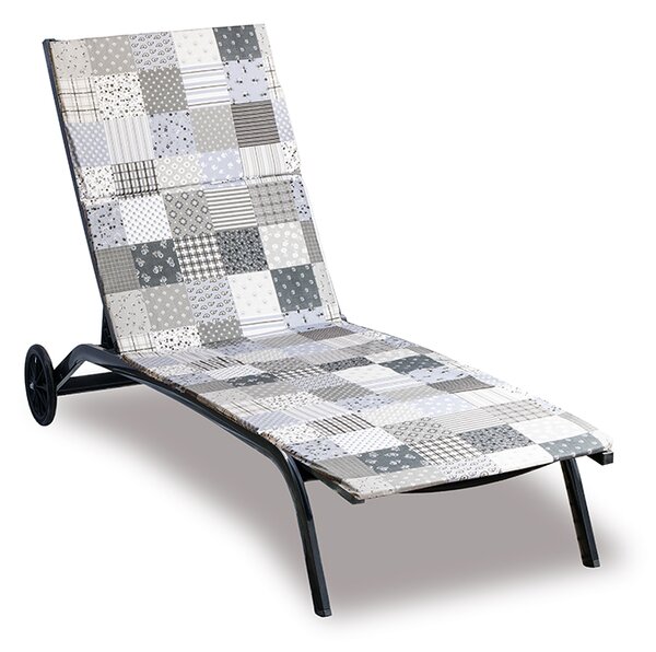 BELLATEX Polstr na plážové lehátko - potah na zip Šedá 55x195 cm