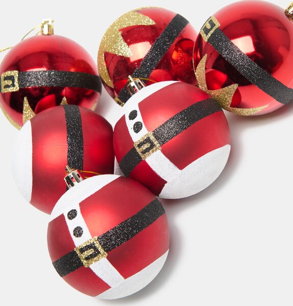Sinsay - Vánoční ozdoby s motivem obleku Santa Clause - červená