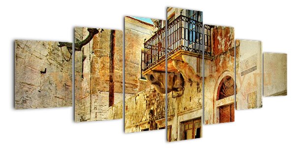 Moderní obraz - město (210x100cm)