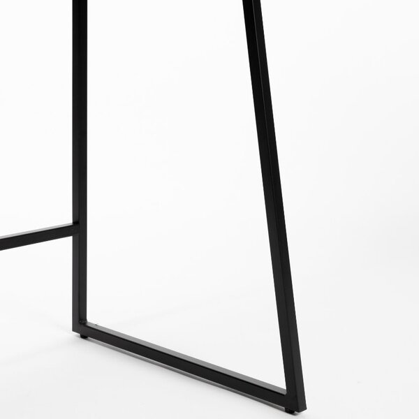 White Label Černý dubový pracovní stůl WLL GIORGIO 120 x 60 cm