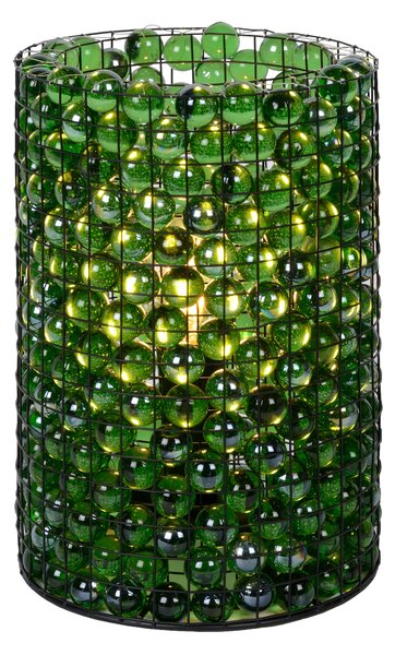 LUCIDE Stolní lampička Marbles Green Ø 15 cm