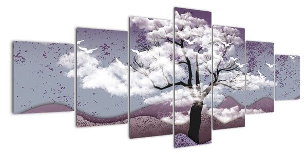 Abstraktní obraz stromu (210x100cm)