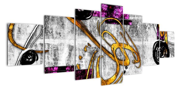 Abstrakce - moderní obrazy (210x100cm)