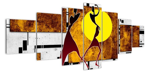 Moderní abstraktní obrazy (210x100cm)