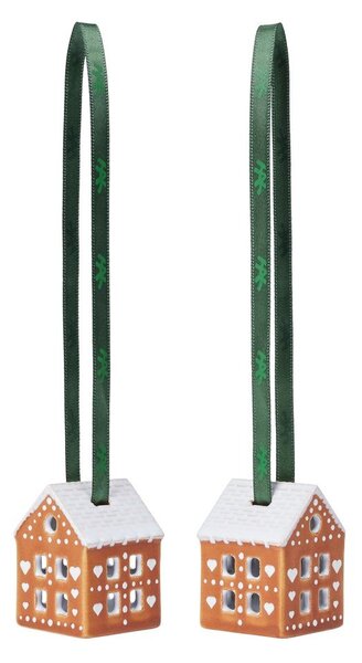 Keramické vánoční ozdoby v sadě 2 ks 5 cm Gingerbread – Kähler Design