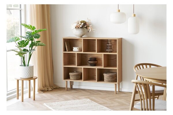 Knihovna v dekoru dubu v přírodní barvě 30x104,5x112 cm Oshawa – House Nordic