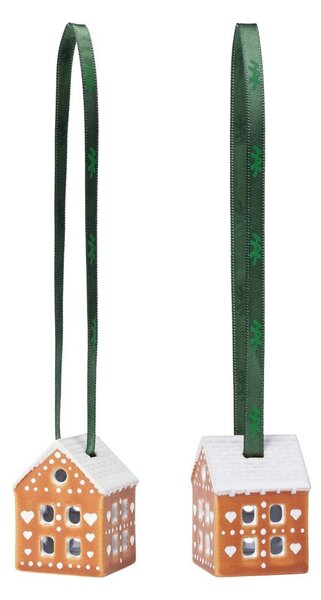 Keramické vánoční ozdoby v sadě 2 ks 5 cm Gingerbread – Kähler Design