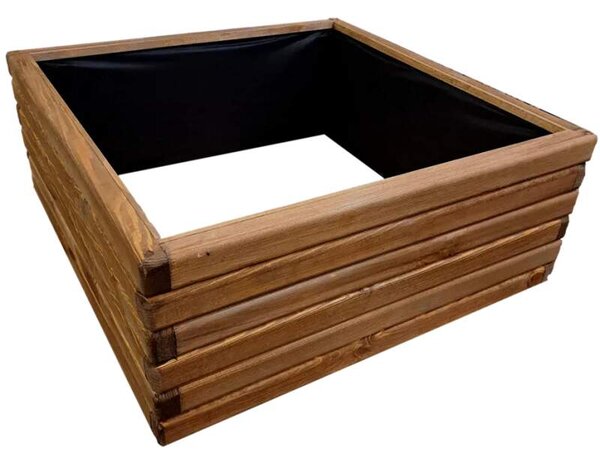 Vyvýšený záhon AZTE WOODLINE, teak, 75x75x30 cm