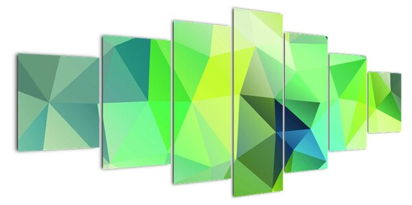 Abstraktní obraz - triangly (210x100cm)
