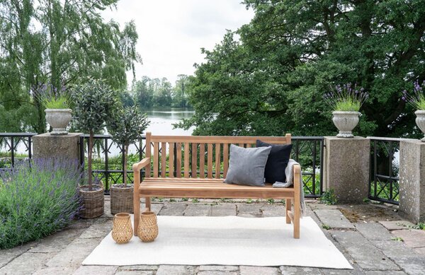 Nordic Living Teaková zahradní lavice Cambio 150 cm