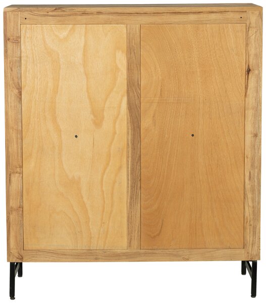 KOMODA, akácie, černá, barvy akácie, 100/115/40 cm Ambia Home - Komody na nožičkách