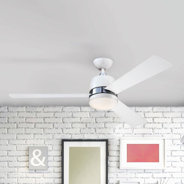 Westinghouse Tristan ventilátor světlo, bílá/javor, Světlé dřevo, Obývací pokoj / jídelna, Dřevo, Moderní