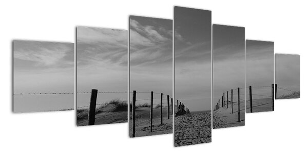 Obraz - cesta v písku (210x100cm)