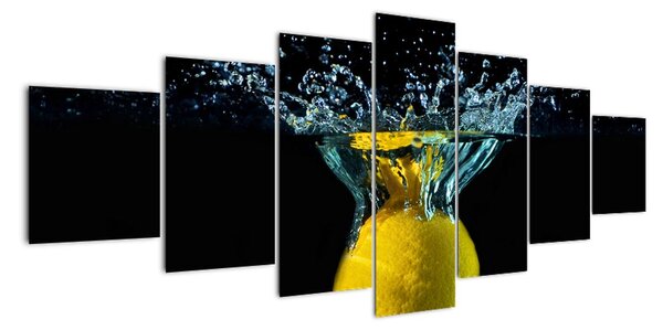 Obraz citrónu ve vodě (210x100cm)