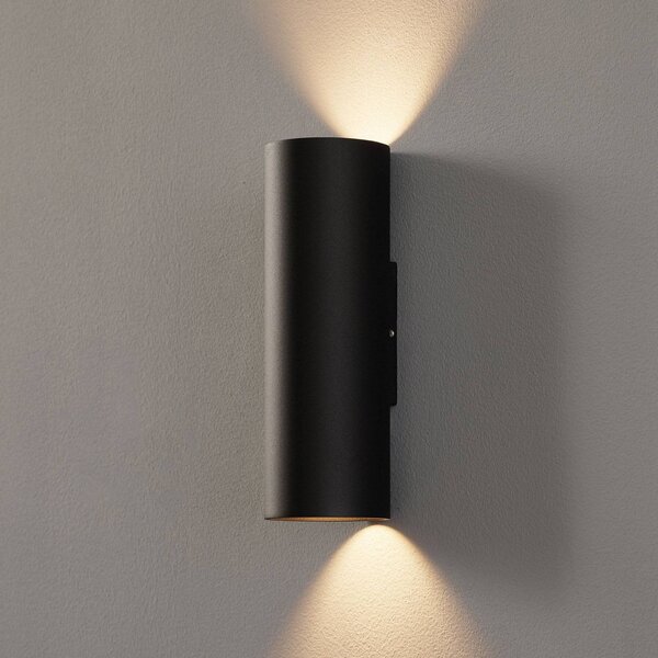 Wever & Ducré Lighting WEVER DUCRÉ Ray mini 2.0 nástěnná lampa černá, stmívatelný, Černá, Obývací pokoj / jídelna, Hliník, Moderní
