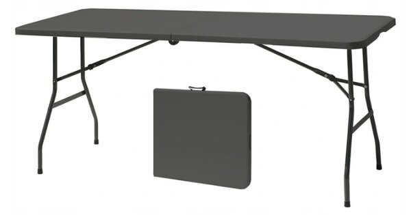 Bestent Kempingový stůl 180x74x74cm Black Premium