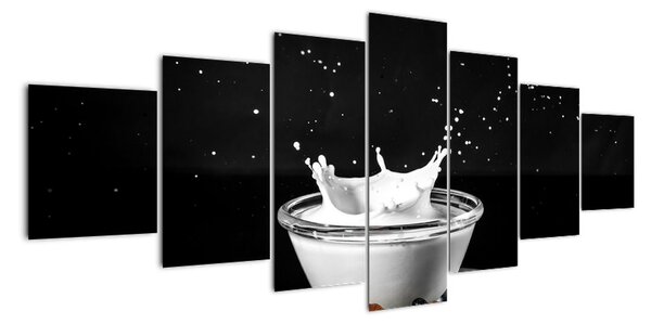 Obraz misky s mlékem (210x100cm)