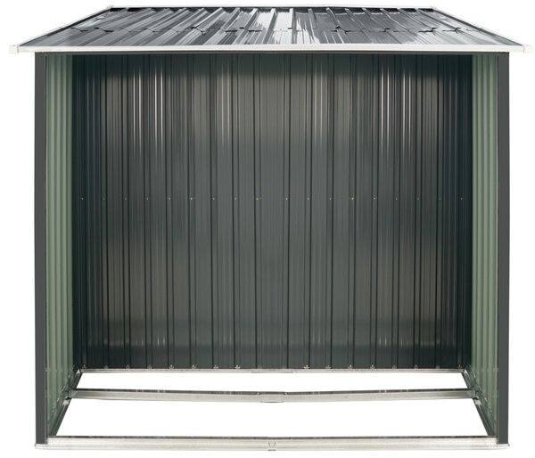 Zahradní domek s dřevníkem BestBerg ZDD-6A / 6 m² / 322 x 196 x 196 cm / šedá