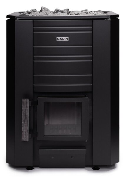 Narvi Black 24 – saunová kamna na dřevo, černá