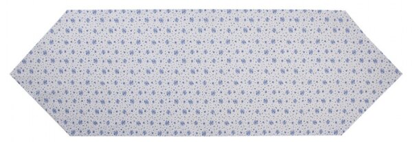 Bavlněný běhoun se vzorem modré růže Blue Rose Blooming – 50x160 cm