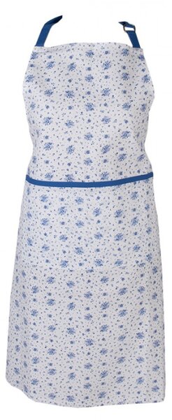 Bavlněná kuchyňská zástěra se vzorem modré růže Blue Rose Blooming – 70x85 cm