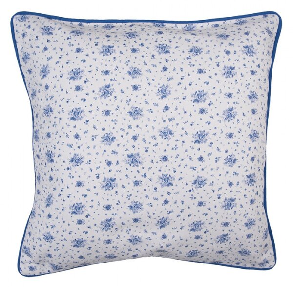 Bavlněný povlak na polštář se vzorem modré růže Blue Rose Blooming – 40x40 cm