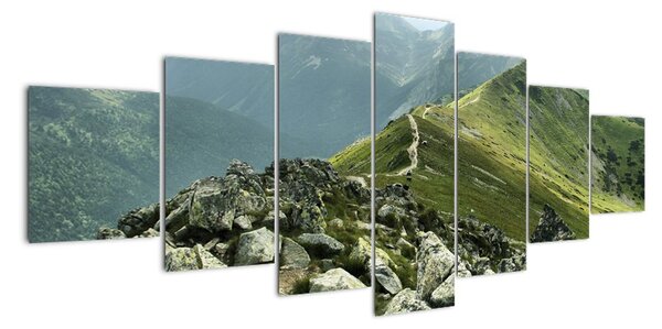 Hřeben hor - moderní obrazy (210x100cm)