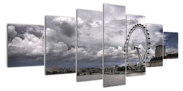 Londýnské oko (London eye) - obraz (210x100cm)