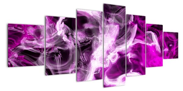 Obraz - fialový kouř (210x100cm)