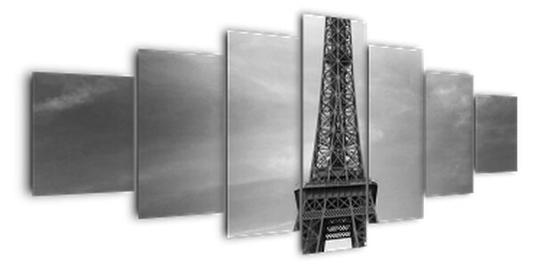 Trabant u Eiffelovy věže - obraz na stěnu (210x100cm)