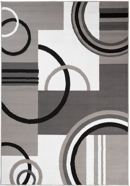 Makro Abra Kusový koberec moderní MAYA Z897F šedý Rozměr: 80x150 cm