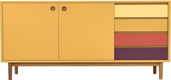 Hořčicově žlutá komoda Tom Tailor for Tenzo Color Box, 170 x 80 cm