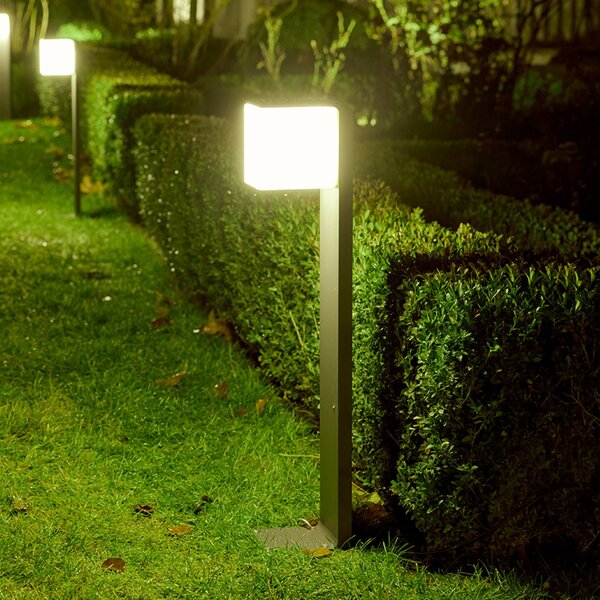 STEINEL GL 80 C LED světlo na cestu, Bluetooth smart, antracitová barva, stmívatelný, Hliník / šedá / zinek, Hliník, Moderní
