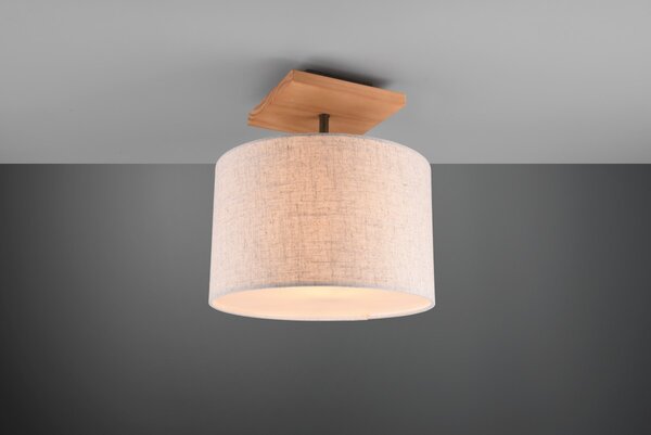 Trio 602100130 přisazené stropní svítidlo Elmau 1x60W | E27 - bílá, dřevo