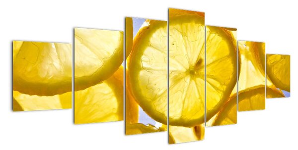 Plátky citrónů - obraz (210x100cm)
