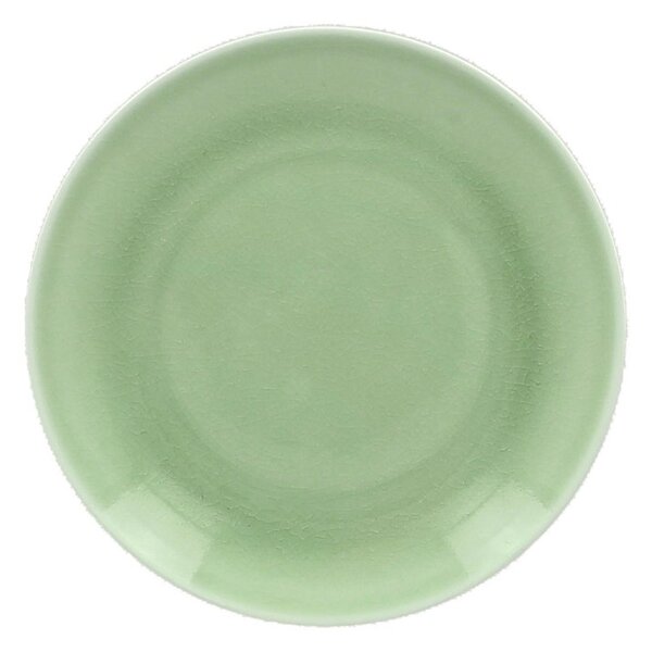 VINTAGE talíř mělký pr. 31 cm, zelený