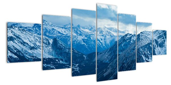 Panorama hor v zimě - obraz (210x100cm)