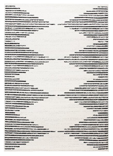 Makro Abra Moderní kusový koberec GRACE 3478A Geometrický krémový černý Rozměr: 140x200 cm