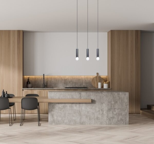 ITALUX PND-33849-3-BK - Lustr na lanku MACERA 3xE27/40W/230V černá