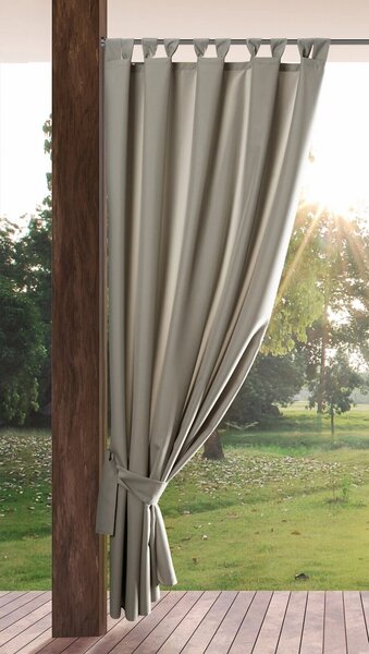 ZAHRADNÍ VODĚODOLNÝ ZÁVĚS NA POUTKÁCH GARDEN 155X240 CM TMAVĚBÉŽOVÁ