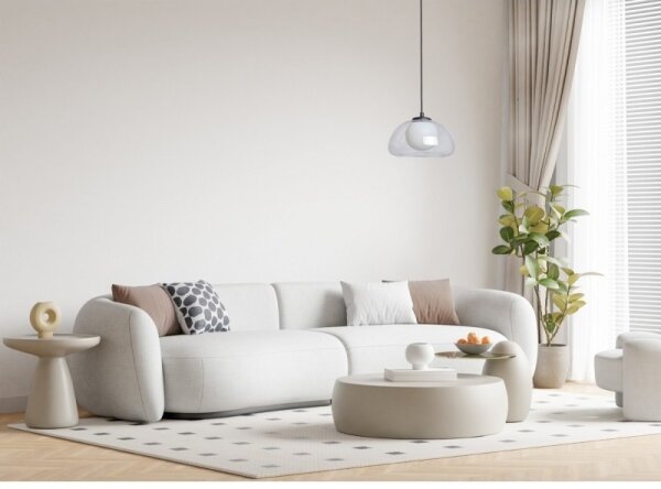ITALUX PND-54637-1-BK-CL - Lustr na lanku AINALE 1xG9/7W/230V černá/čirá