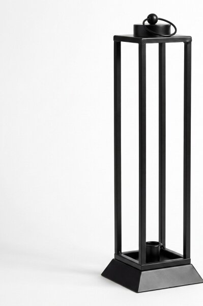 Dekorační lucerna HALL 45,5 cm černá