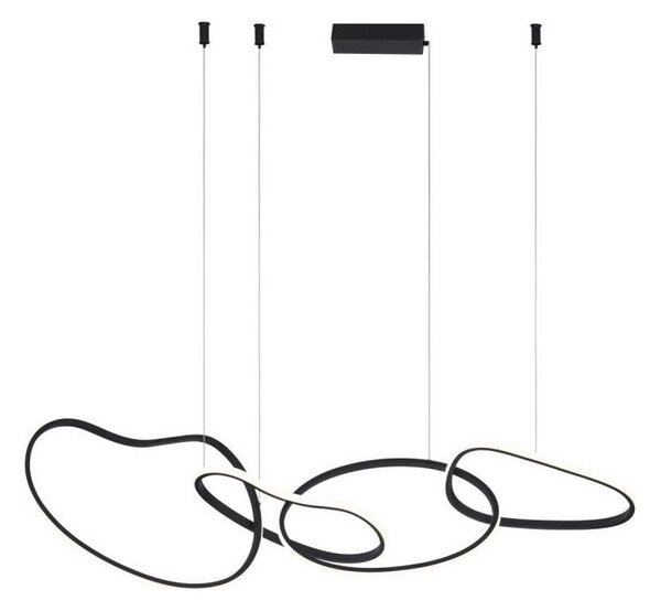 ITALUX PND-22412-S4-BK - LED Lustr na lanku FONTE LED/60W/230V černá