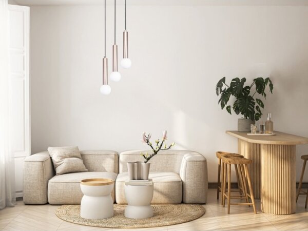 ITALUX PND-33574-3-CF - Lustr na lanku FILANO 3xG9/5W/230V rose gold