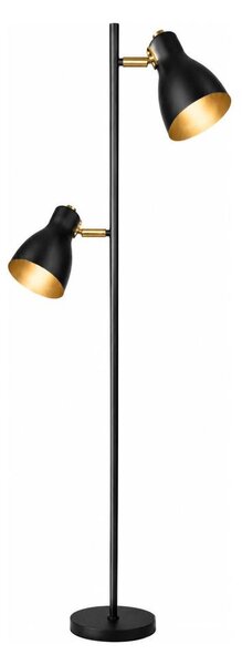 LED Stojací lampa 2xE27/7W/230V 2700K černá